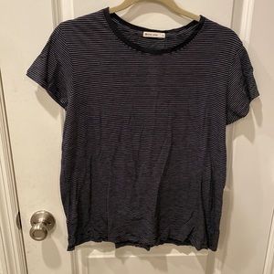 Black/white stripe shirt